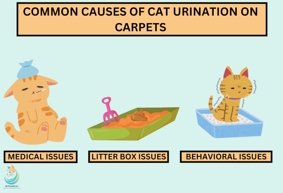 Common Causes of Cat Urination on Carpets