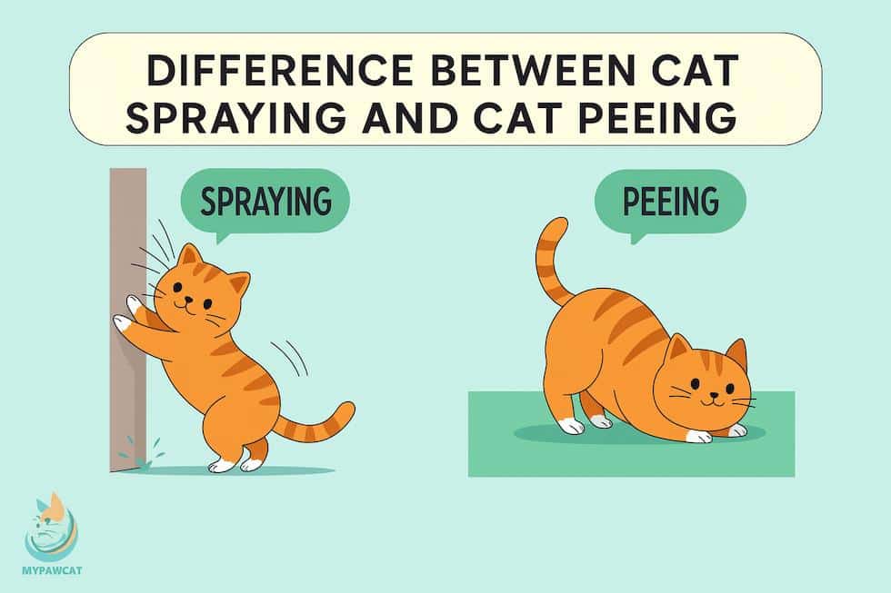 diff between cat pee and spray