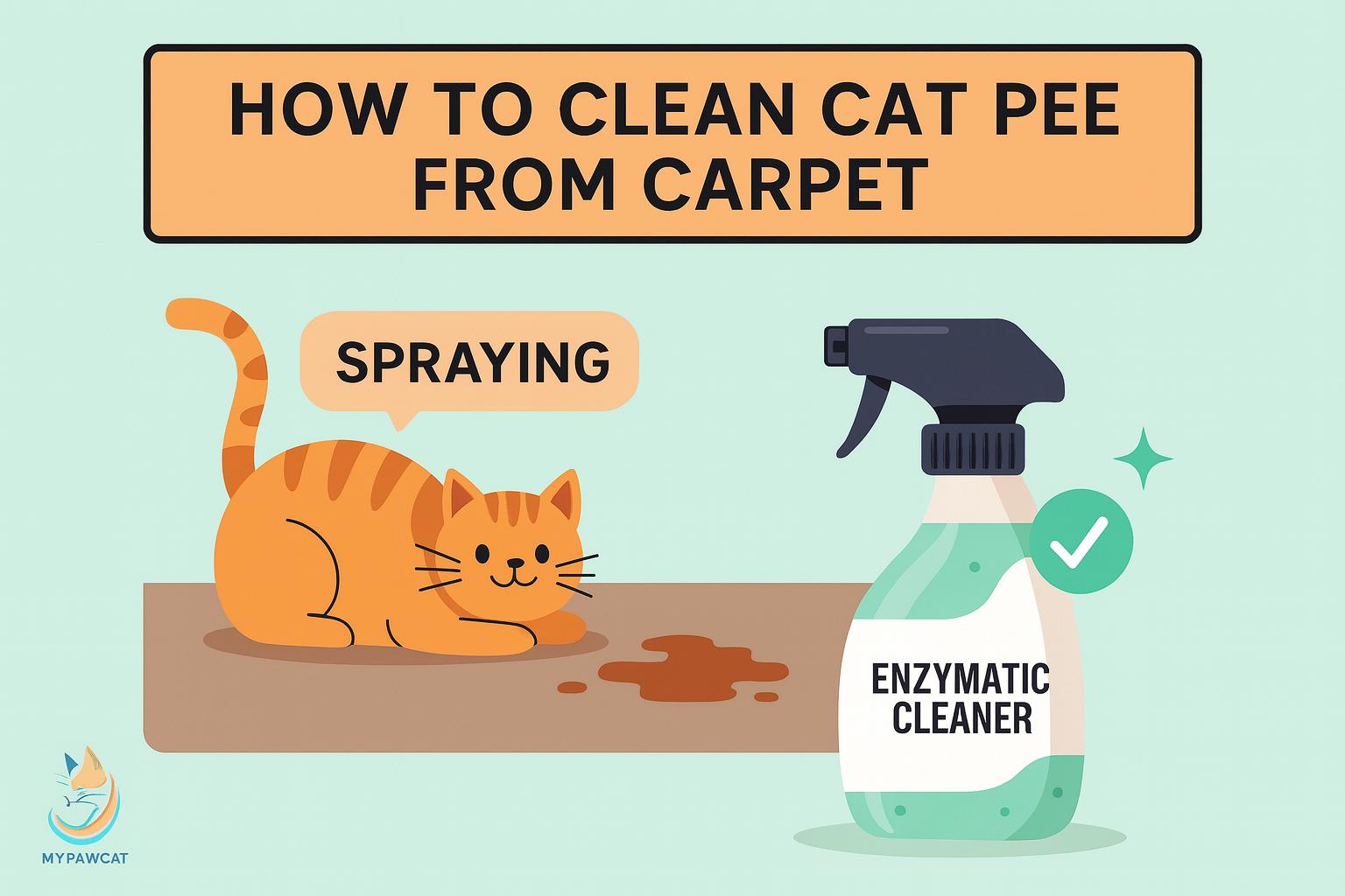 cleaning method of cat pee from carpet
