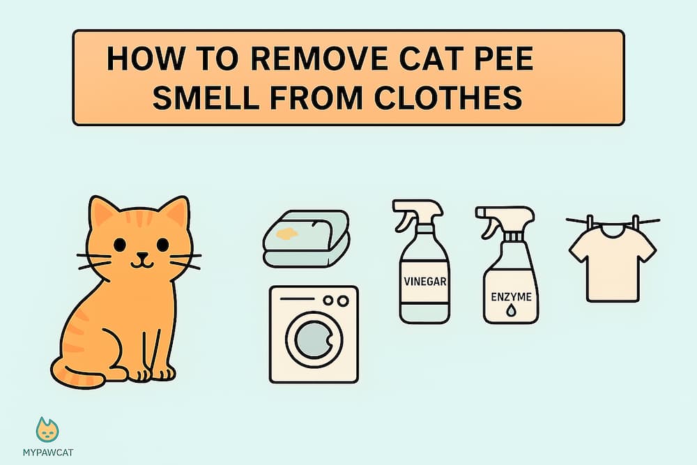 remove cat pee odor from clothes