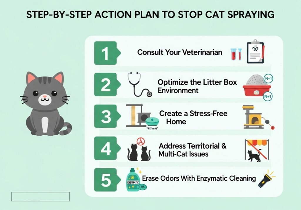 step by step guide to prevent spraying